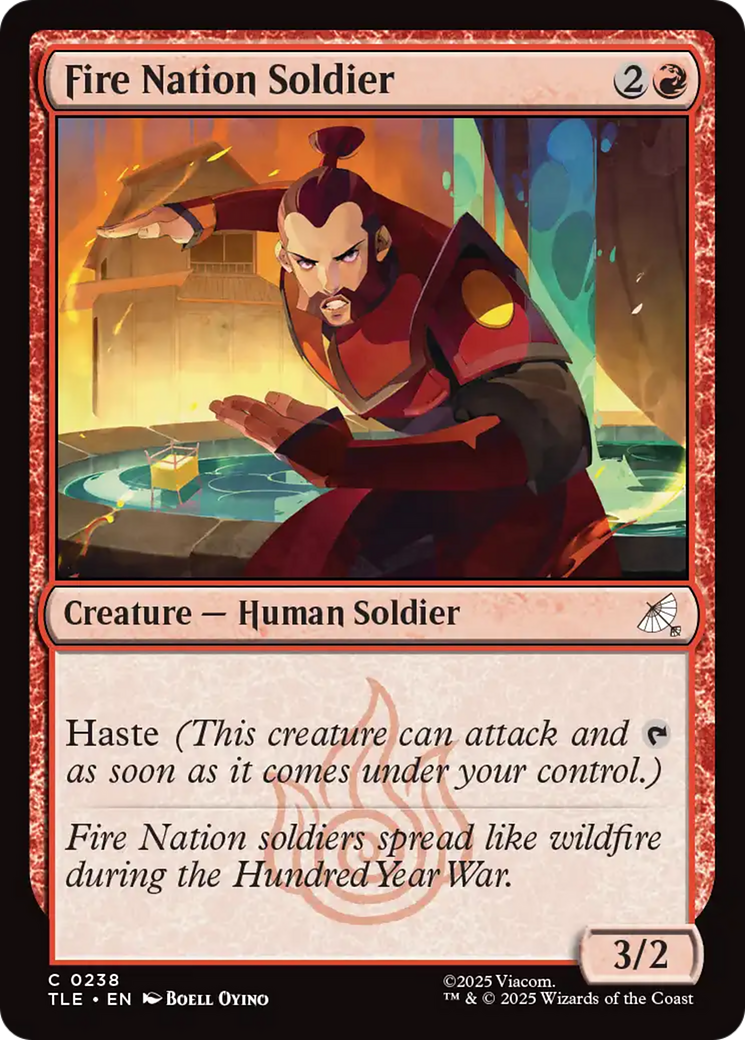 Magic: The Gathering - Fire Nation Soldier Foil - Avatar: The Last Airbender Eternal