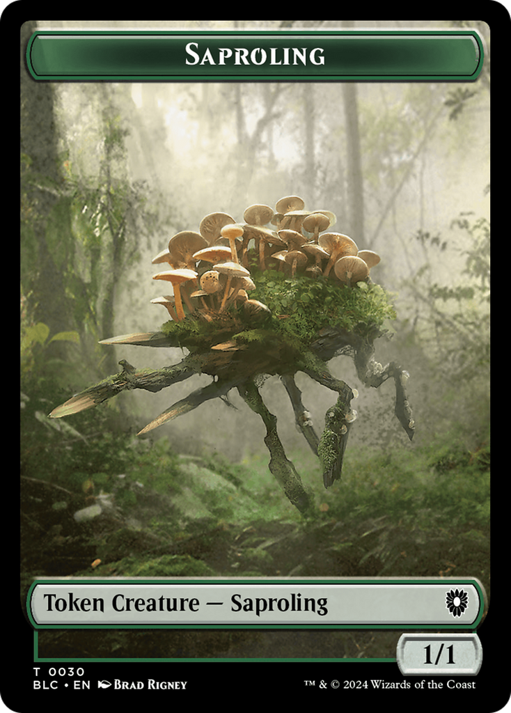 Magic: The Gathering - Saproling Token - Bloomburrow Commander Tokens