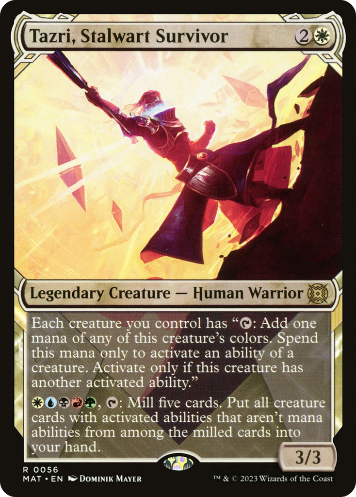 Magic: The Gathering - Tazri, Stalwart Survivor Foil - March of the Machine: The Aftermath