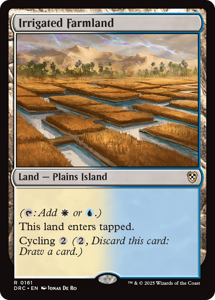 Magic: The Gathering - Irrigated Farmland - Aetherdrift Commander