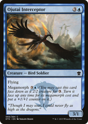 Magic: The Gathering - Ojutai Interceptor Foil - Dragons of Tarkir