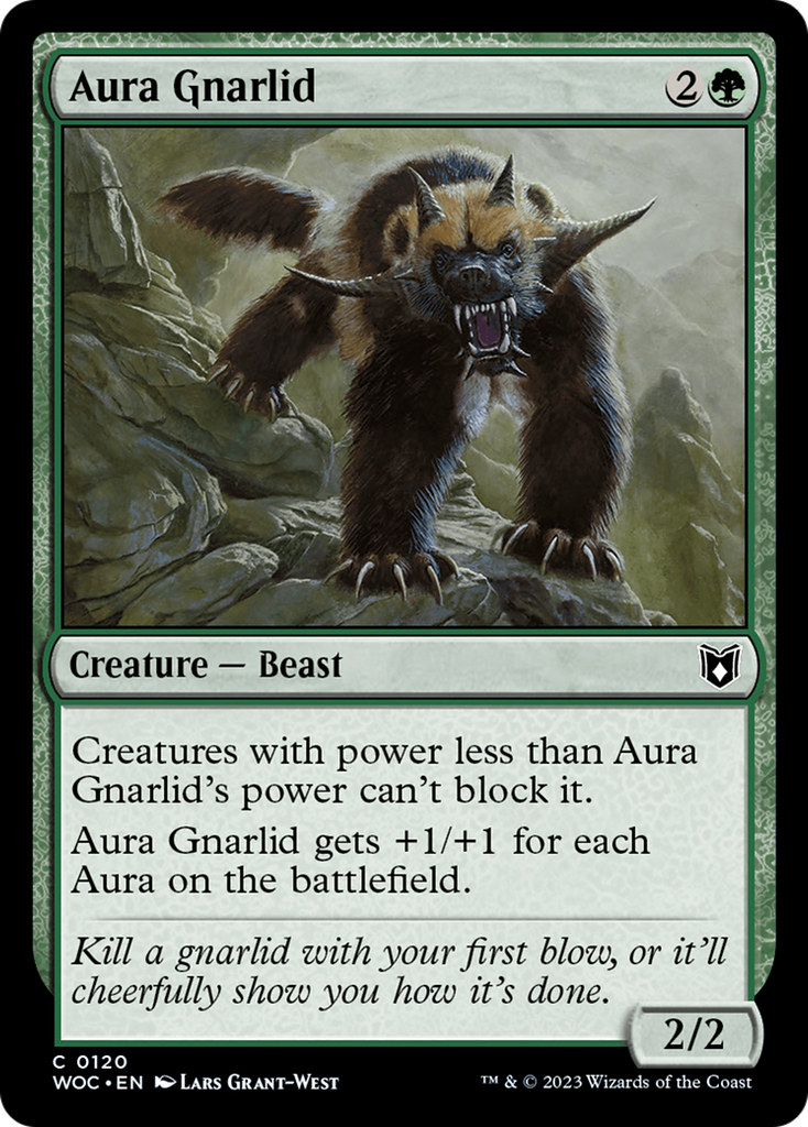 Magic: The Gathering - Aura Gnarlid - Wilds of Eldraine Commander