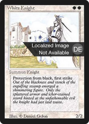 Magic: The Gathering - Weißer Ritter - Foreign Black Border