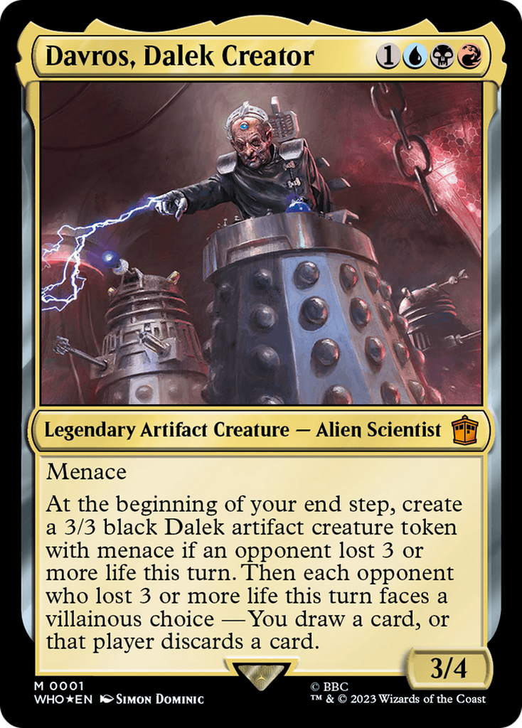 Magic: The Gathering - Davros, Dalek Creator Foil - Doctor Who