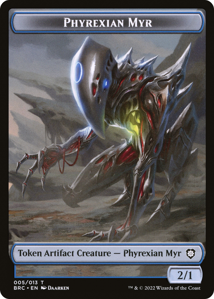 Magic: The Gathering - Phyrexian Myr Token - The Brothers' War Commander Tokens