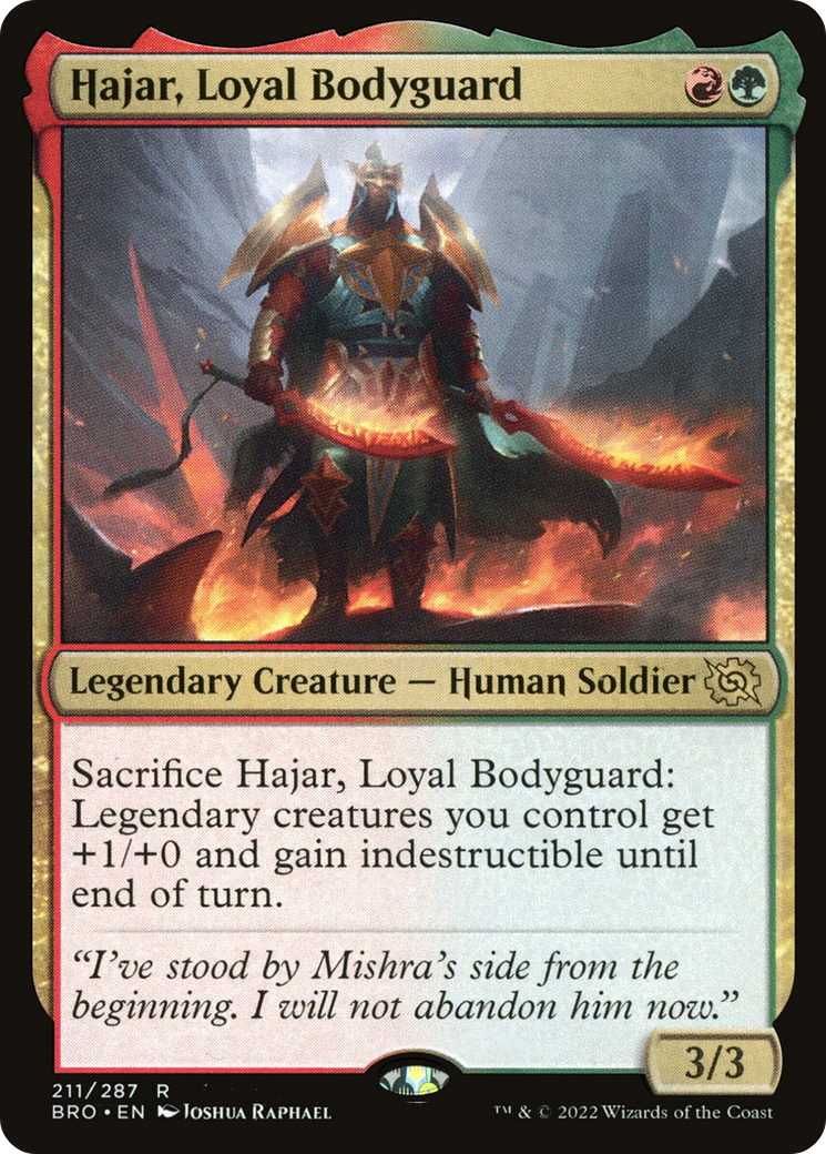 Magic: The Gathering - Hajar, Loyal Bodyguard Foil - The Brothers' War