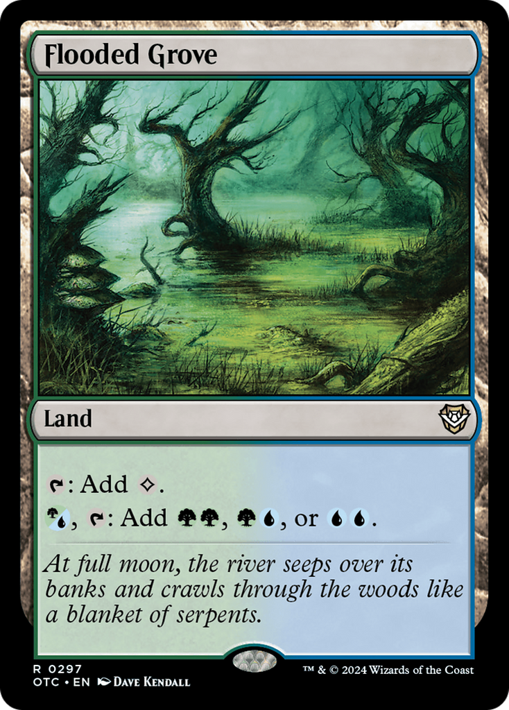 Magic: The Gathering - Flooded Grove - Outlaws of Thunder Junction Commander