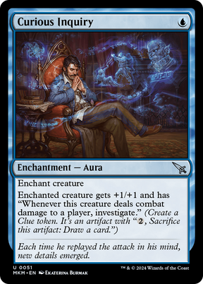 Magic: The Gathering - Curious Inquiry Foil - Murders at Karlov Manor