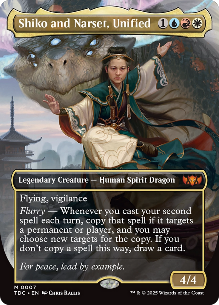 Magic: The Gathering - Shiko and Narset, Unified Foil - Tarkir: Dragonstorm Commander