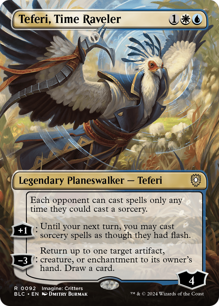 Magic: The Gathering - Teferi, Time Raveler Foil - Bloomburrow Commander