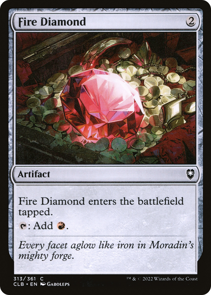 Magic: The Gathering - Fire Diamond - Commander Legends: Battle for Baldur's Gate