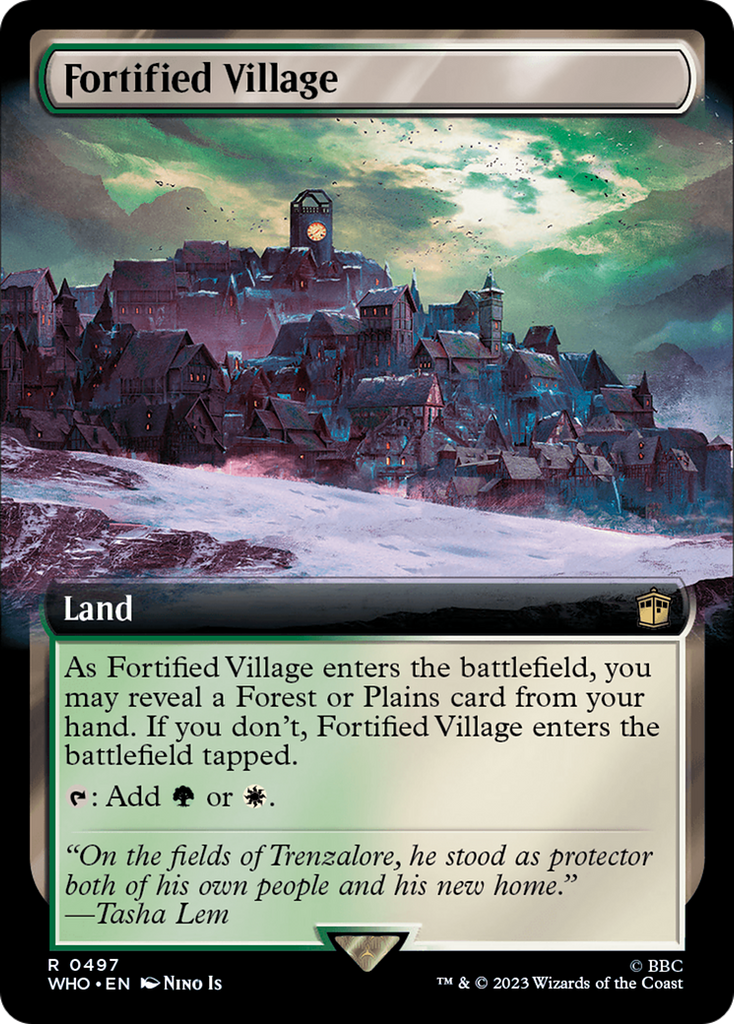 Magic: The Gathering - Fortified Village Foil - Doctor Who