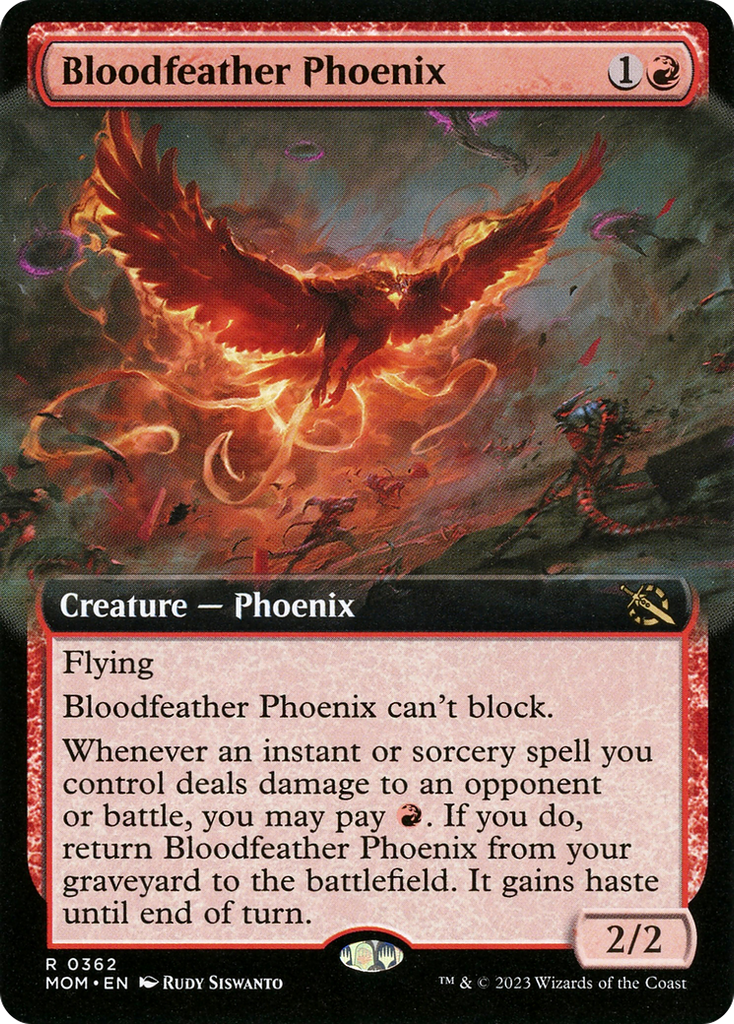 Magic: The Gathering - Bloodfeather Phoenix Foil - March of the Machine