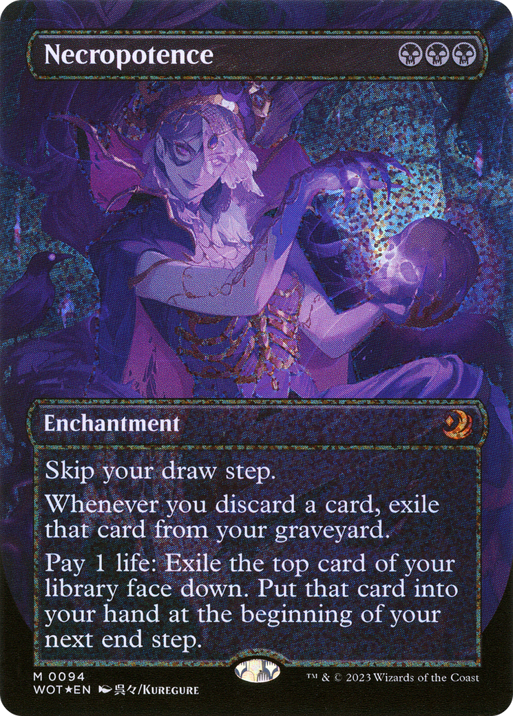 Magic: The Gathering - Necropotence Foil - Wilds of Eldraine: Enchanting Tales