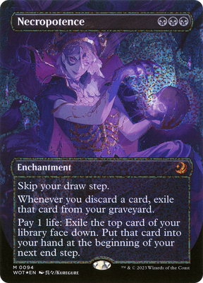 Magic: The Gathering - Necropotence Foil - Wilds of Eldraine: Enchanting Tales