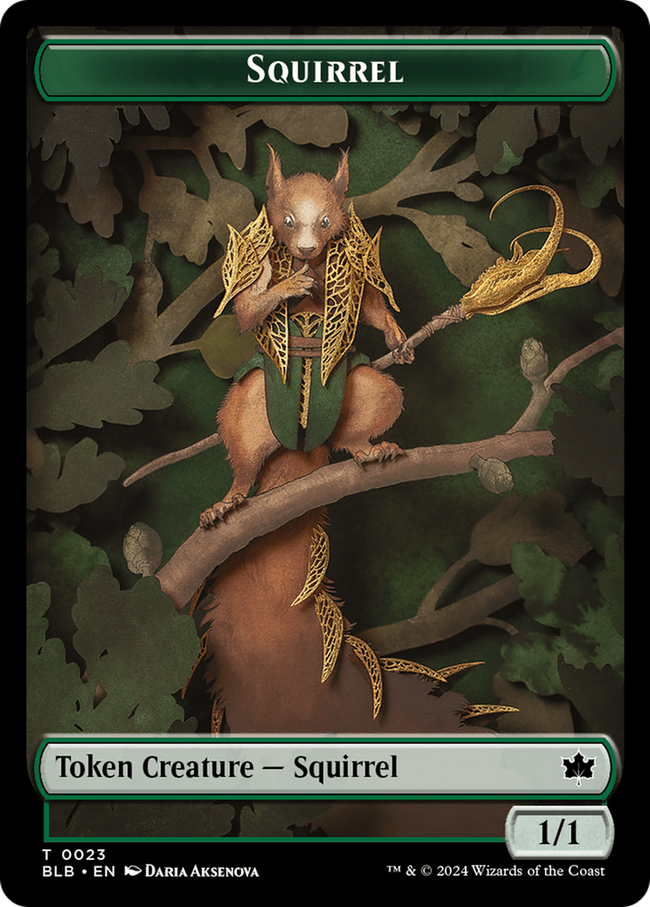 Magic: The Gathering - Squirrel Token - Bloomburrow Tokens