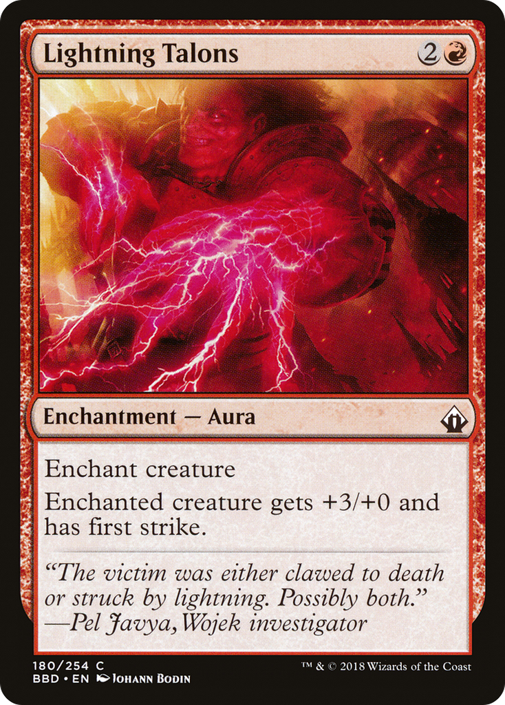 Magic: The Gathering - Lightning Talons Foil - Battlebond