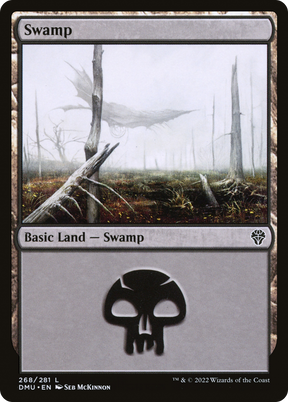 Magic the Gathering - Swamp #268 Foil - Dominaria United
