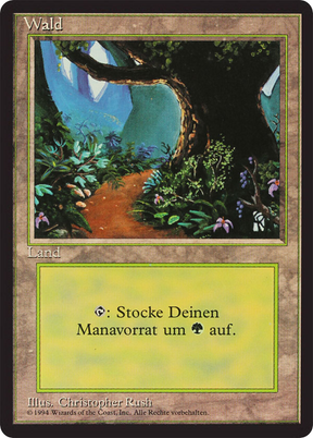 Magic: The Gathering - Wald - Foreign Black Border