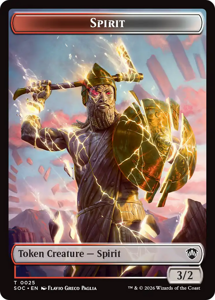 Magic: The Gathering - Spirit Token - Secrets of Strixhaven Commander Tokens