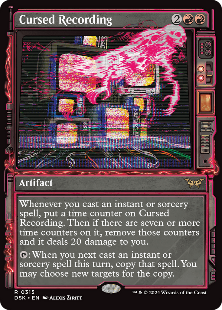 Magic: The Gathering - Cursed Recording Foil - Duskmourn: House of Horror