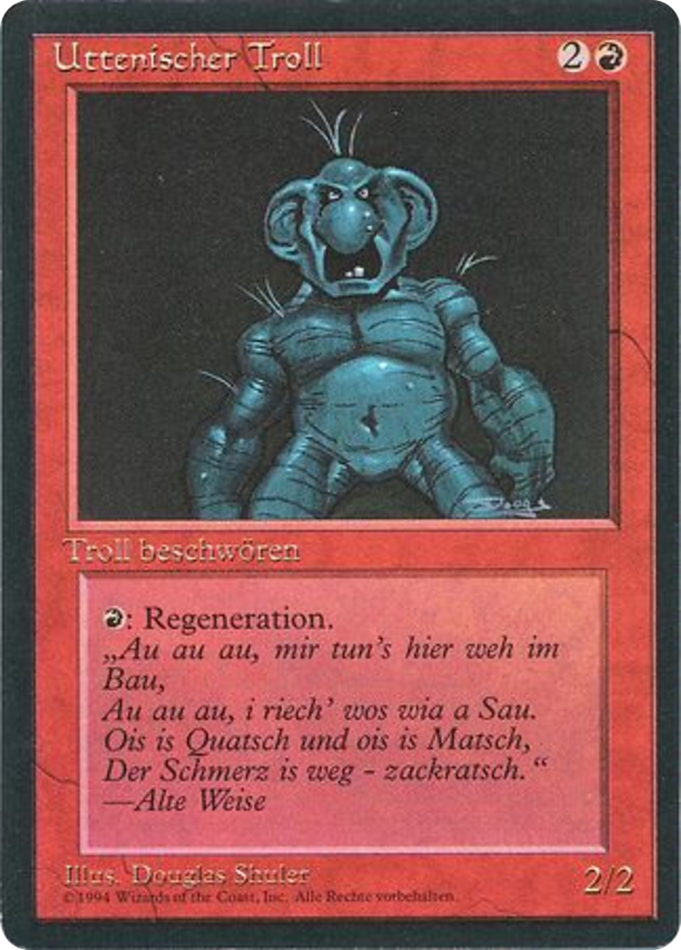 Magic: The Gathering - Uthden Troll - Foreign Black Border