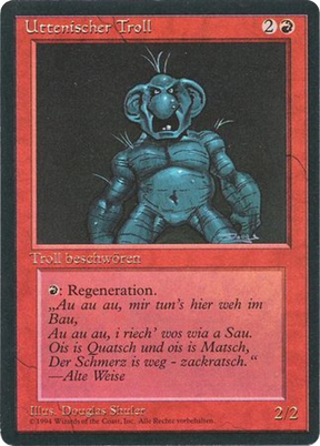 Magic: The Gathering - Uthden Troll - Foreign Black Border