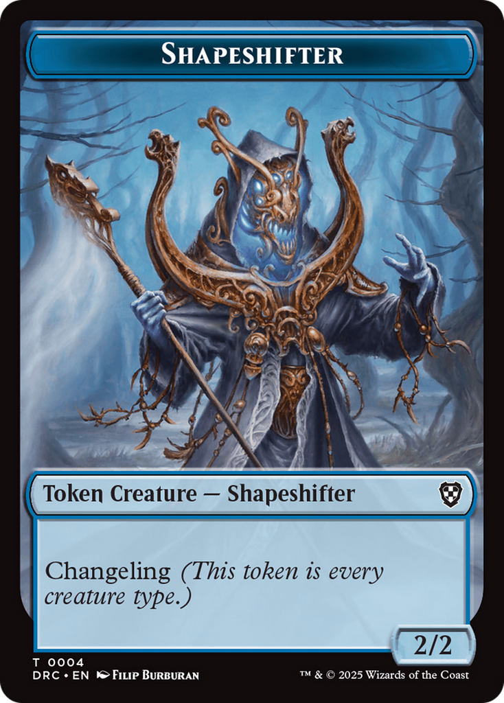 Magic: The Gathering - Shapeshifter Token - Aetherdrift Commander Tokens