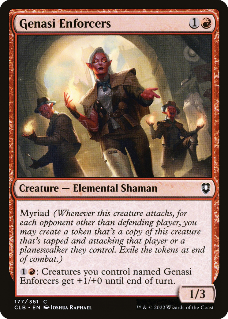 Magic: The Gathering - Genasi Enforcers - Commander Legends: Battle for Baldur's Gate