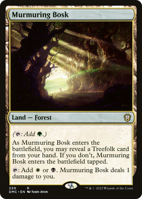 Magic: The Gathering - Murmuring Bosk - Dominaria United Commander