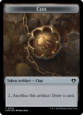 Magic: The Gathering - Clue Token - Commander Masters Tokens