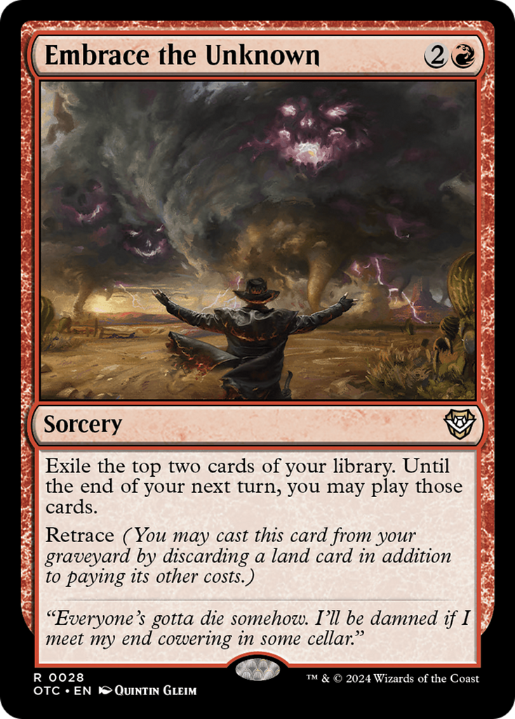 Magic: The Gathering - Embrace the Unknown - Outlaws of Thunder Junction Commander