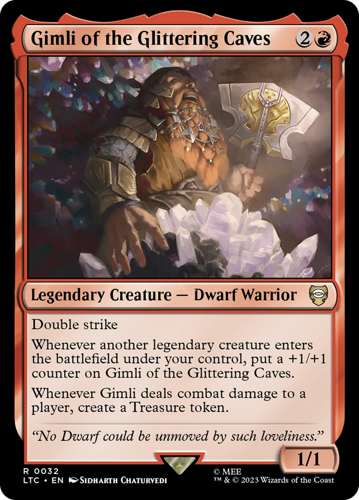 Magic: The Gathering - Gimli of the Glittering Caves - Tales of Middle-earth Commander
