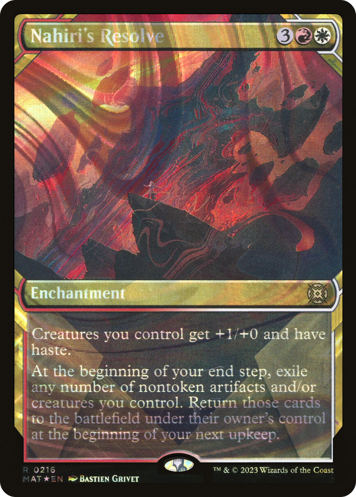 Magic: The Gathering - Nahiri's Resolve Foil - March of the Machine: The Aftermath