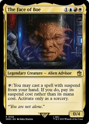 Magic: The Gathering - The Face of Boe Foil - Doctor Who