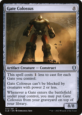 Magic: The Gathering - Gate Colossus - Commander Legends: Battle for Baldur's Gate