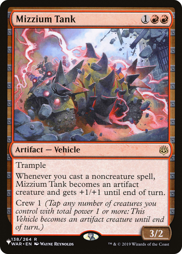 Magic: The Gathering - Mizzium Tank - The List