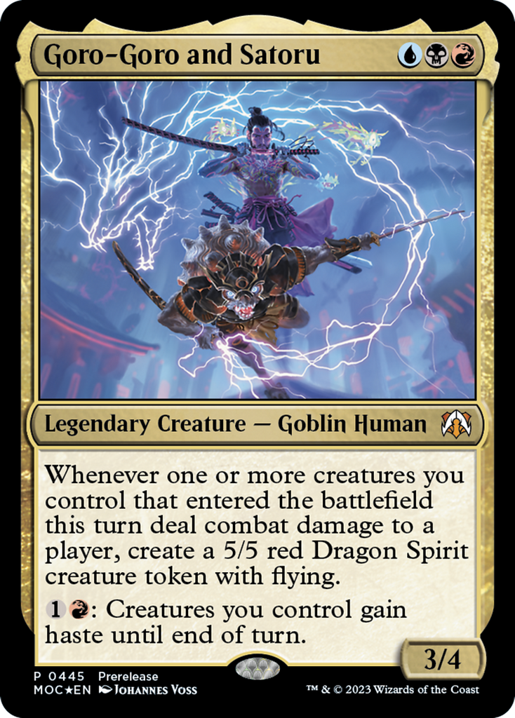 Magic: The Gathering - Goro-Goro and Satoru Foil - March of the Machine Commander