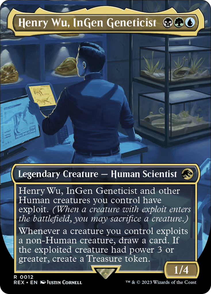 Magic: The Gathering - Henry Wu, InGen Geneticist Foil - Jurassic World Collection