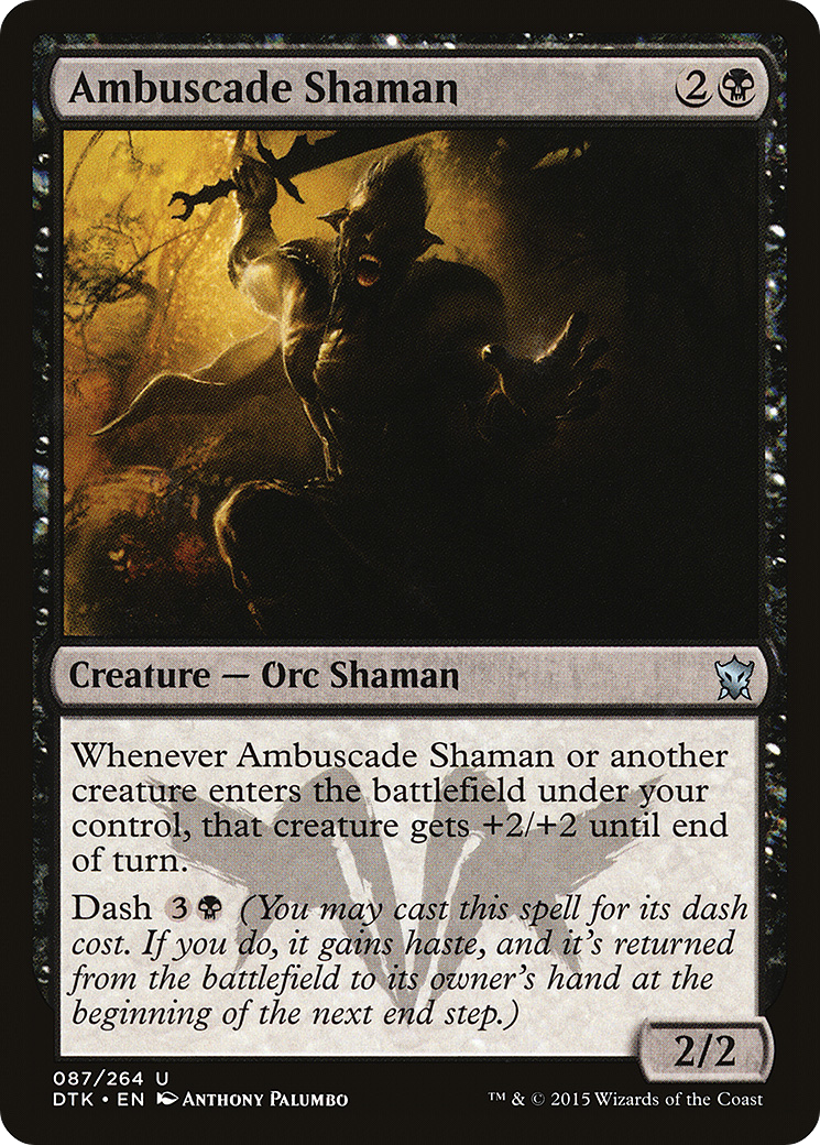 Magic: The Gathering - Ambuscade Shaman Foil - Dragons of Tarkir