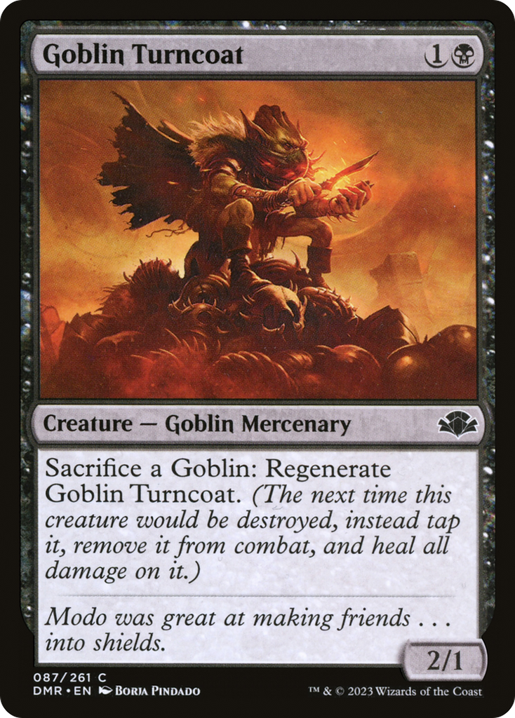 Magic: The Gathering - Goblin Turncoat - Dominaria Remastered