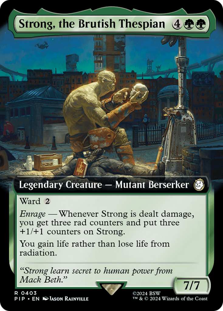 Magic: The Gathering - Strong, the Brutish Thespian Foil - Fallout