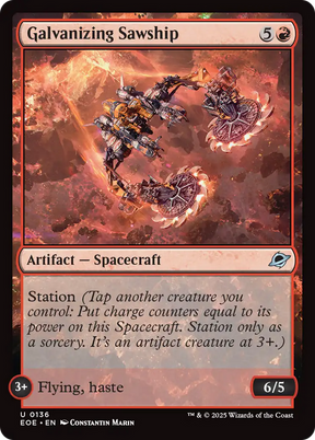 Magic: The Gathering - Galvanizing Sawship - Edge of Eternities