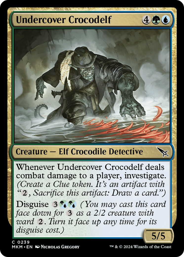 Magic: The Gathering - Undercover Crocodelf Foil - Murders at Karlov Manor