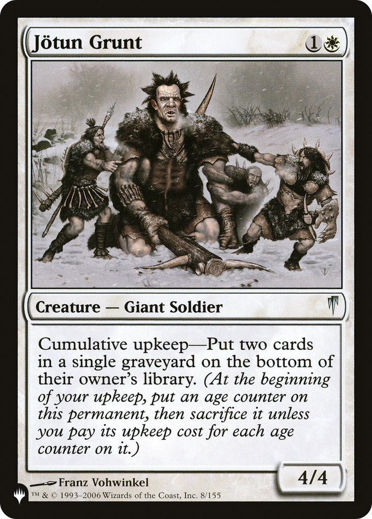 Magic: The Gathering - Jötun Grunt - The List