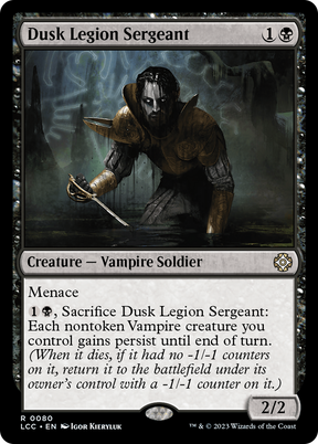 Magic: The Gathering - Dusk Legion Sergeant - The Lost Caverns of Ixalan Commander