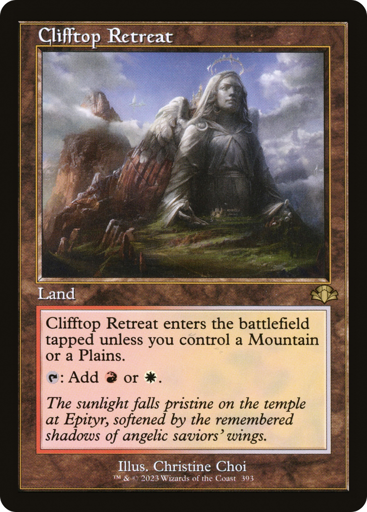 Magic: The Gathering - Clifftop Retreat Foil - Dominaria Remastered