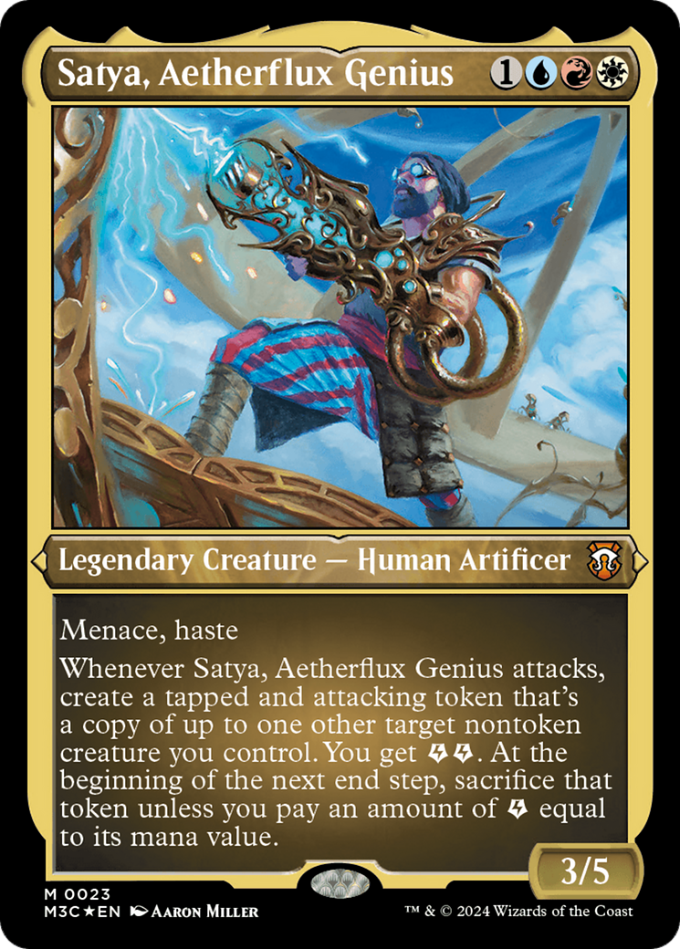 Magic: The Gathering - Satya, Aetherflux Genius Foil - Modern Horizons 3 Commander