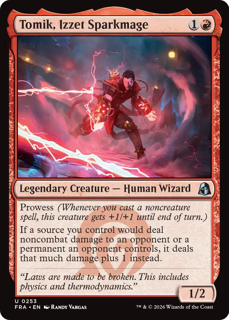 Magic: The Gathering - Tomik, Izzet Sparkmage - Reality Fracture
