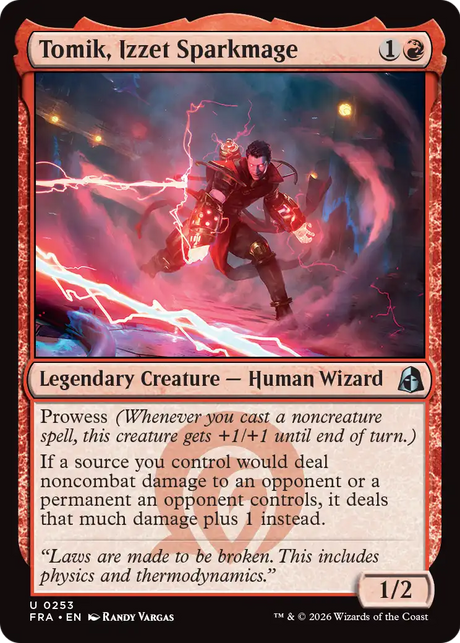 Magic: The Gathering - Tomik, Izzet Sparkmage - Reality Fracture